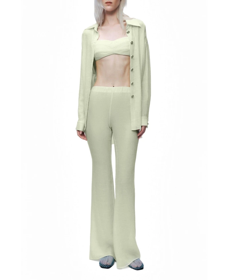 Nocturne Women's High-Waist Flare Trousers