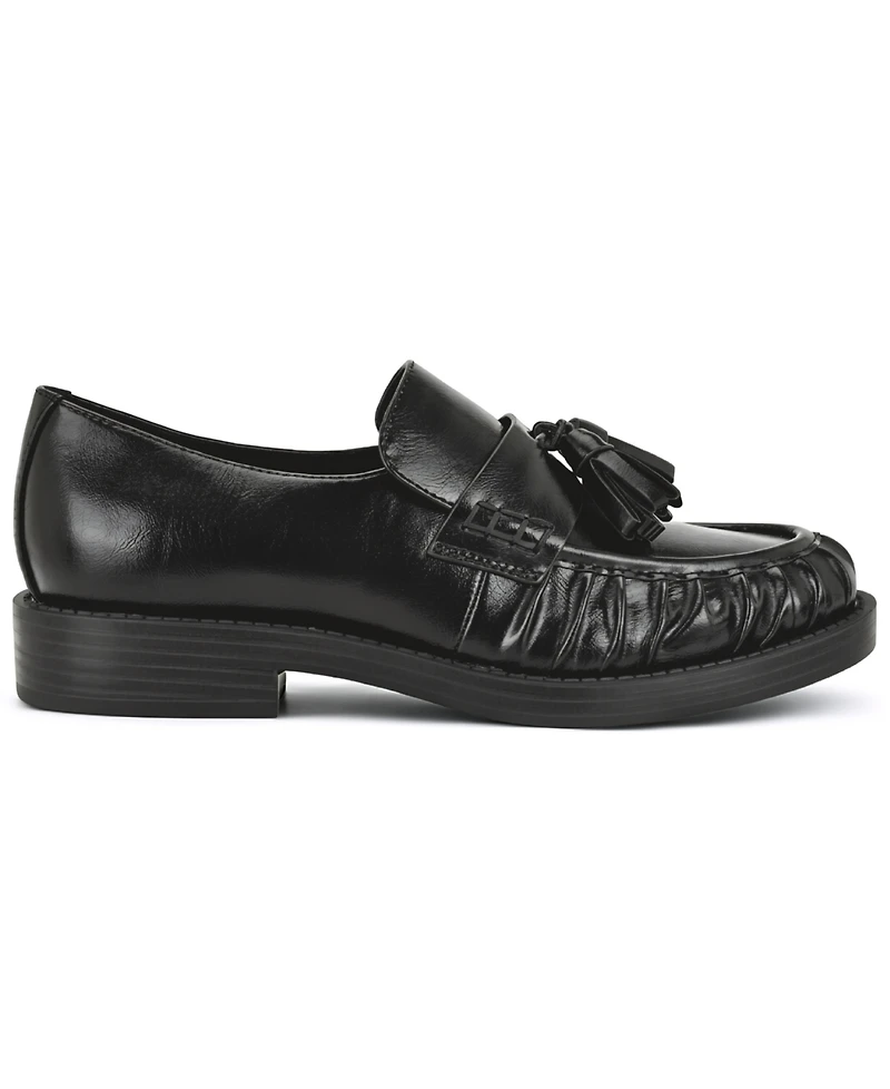 Nine West Women's Gersen Tassels Pleated Slip-On Loafers