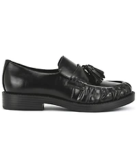 Nine West Women's Gersen Tassels Pleated Slip-On Loafers