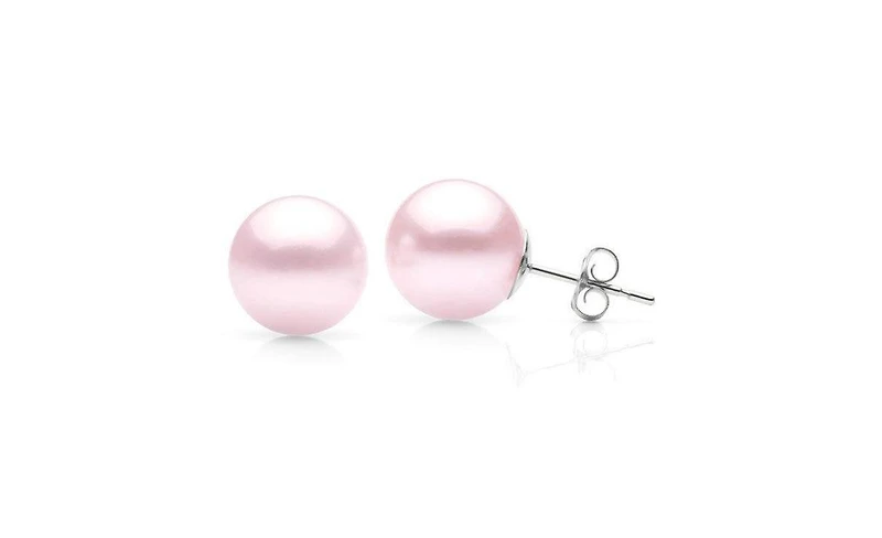 Suzy Levian New York 14K Gold Freshwater Pearl Stud Earrings
