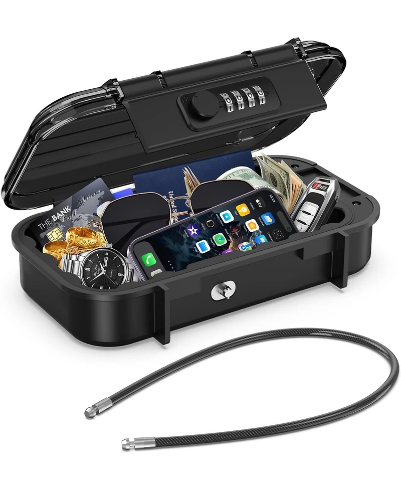 Seamless Outdoors Portable Beach Safe with Combination Lock