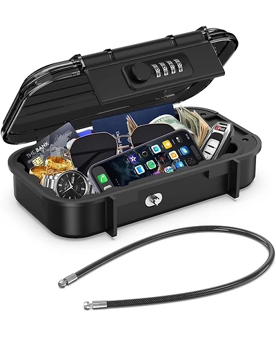 Seamless Outdoors Portable Beach Safe with Combination Lock