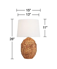 360 Lighting Nantucket 26" High Coastal Modern Table Lamps Set of 2