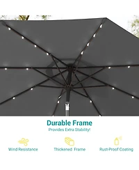 Sonkuki Enhance Your Outdoor Oasis With 9Feet Led Round Patio Umbrella - Stylish, Durable, And Sun-Protective