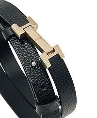 Reiss Women's Leather Square Hinge Belt