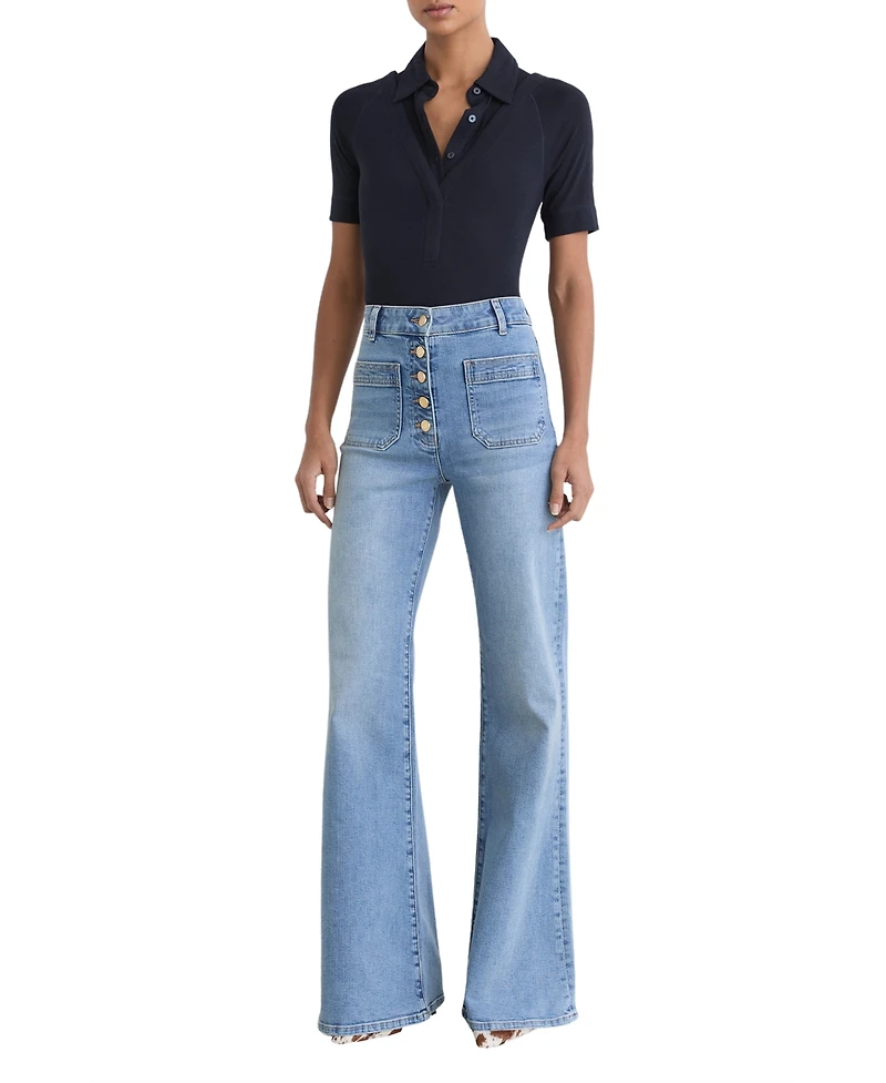 Reiss Women's Shona Collared Top