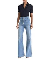 Reiss Women's Shona Collared Top