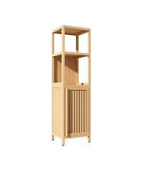 Boyel Living Large Capacity Multifunctional Bamboo Storage Cabinet