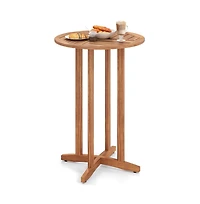Boyel Living Outdoor Acacia Wood Bar Table with Slatted Table Top