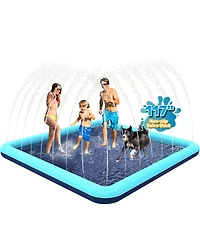 Aofar 117'' Dog Splash Pad Sprinkler Pool Outdoor