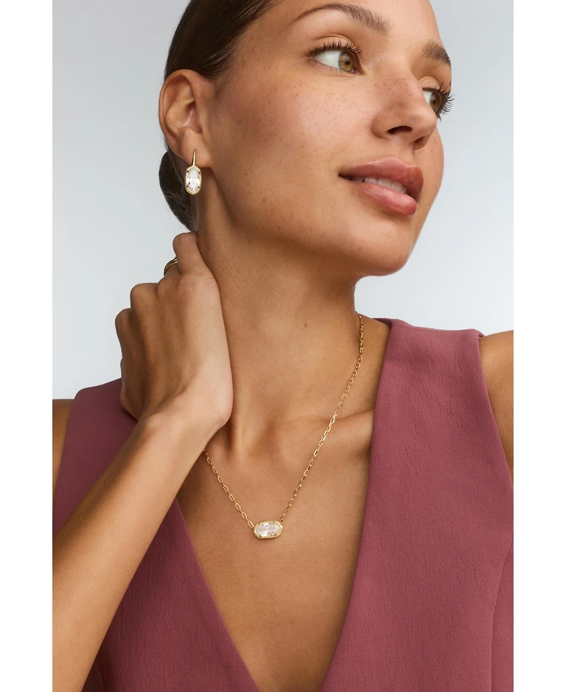 Kendra Scott Cubic Zirconia Lee Luxe Oval Drop Earrings