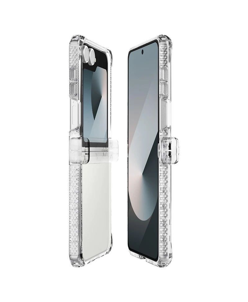 Itskins Hybrid_R Clear Hinge Case for Samsung Galaxy Z Flip7 - Transparent