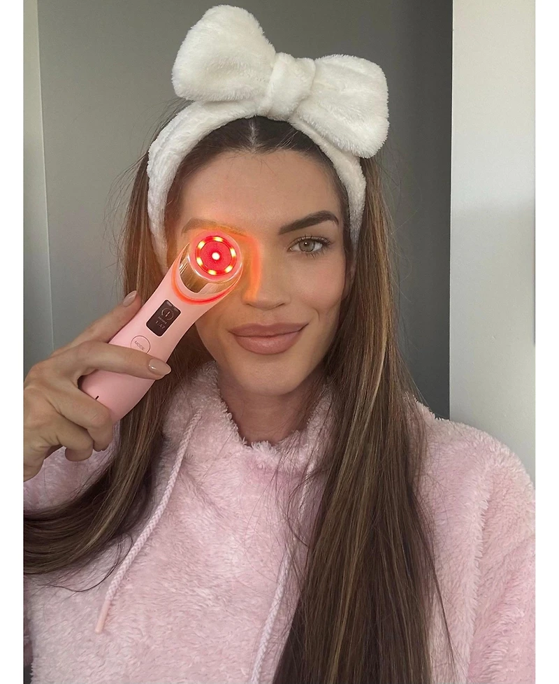 GLO24K Nova-x Advanced Led Beauty Device, 7 Color Red Light Therapy for Firmer, Smoother, Glass-Like Skin on Face and Neck