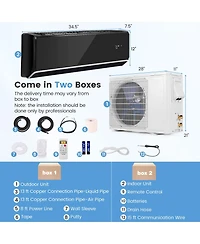 Gymax Btu Mini Split Air Conditioner and Heater SEER2 208-230V Ac Unit