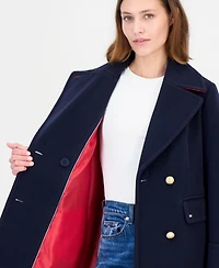 Tommy Hilfiger Women's Double-Breasted Peacoat
