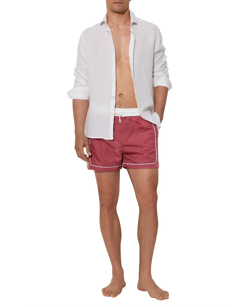 Reiss Men's Breeze Piped Detail Drawstring Swim Shorts