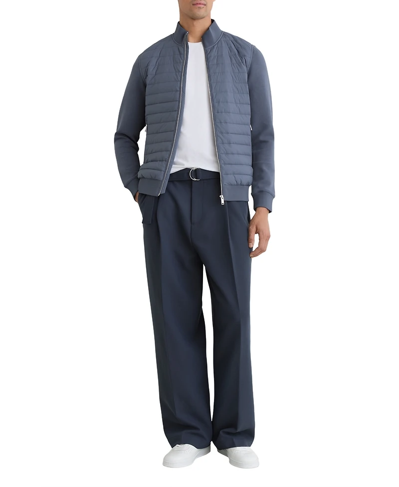 Reiss Men's Freddie Quilted Hybrid Jacket