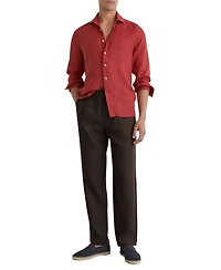 Reiss Men's Barges Relaxed Linen Drawstring Pants