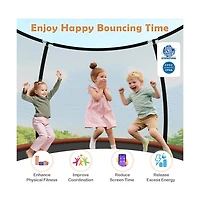 Ruie 12 ft Heavy-Duty Outdoor Trampoline with Enclosure Net 1100 lb Capacity