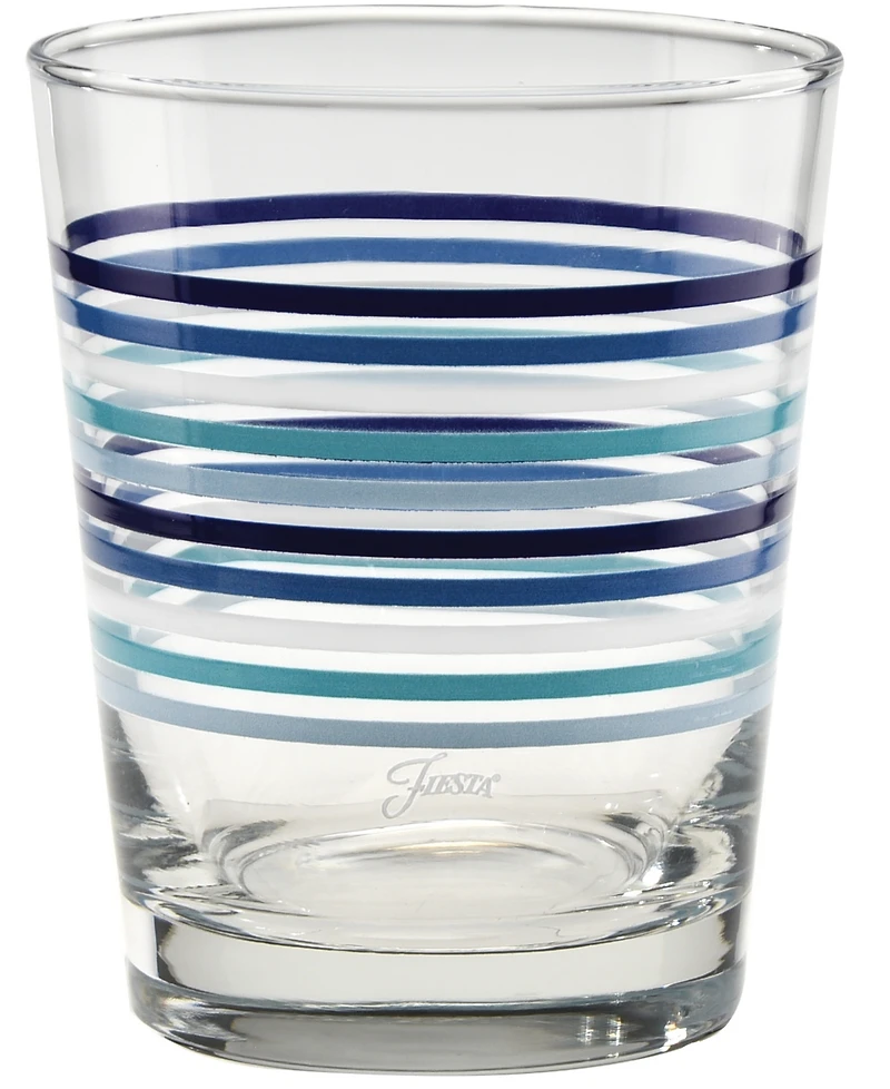 Fiesta Coastal Blues Double Old Fashioned Glasses, Set of 6