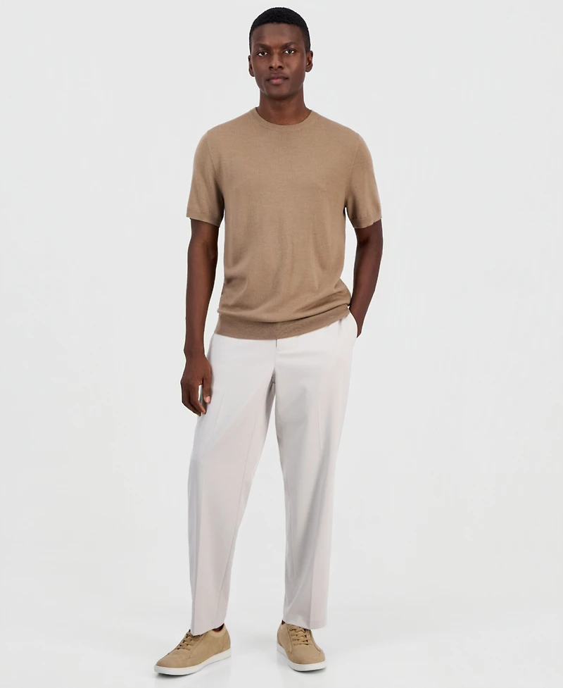 Alfani Men's Novelty Merino Wool-Blend Sweater T-Shirt, Macy's Exclusive