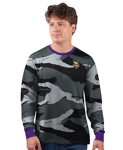 Starter Men's Gray Minnesota Vikings Thursday Night Gridiron Long Sleeve T-Shirt