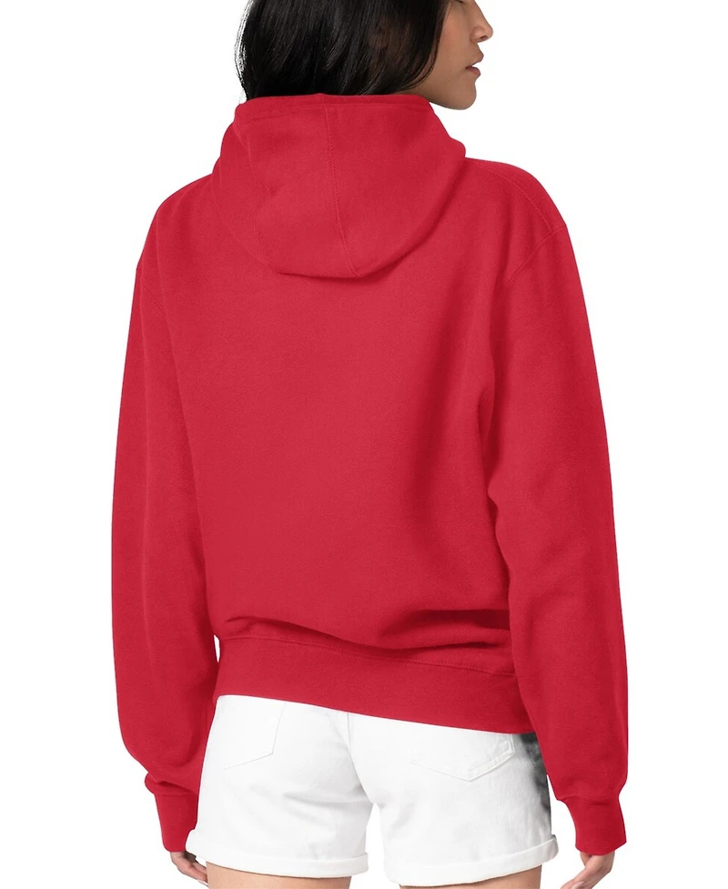 G-iii 4Her by Carl Banks Women's Red Cincinnati Reds Flowers Graphic Pullover Hoodie
