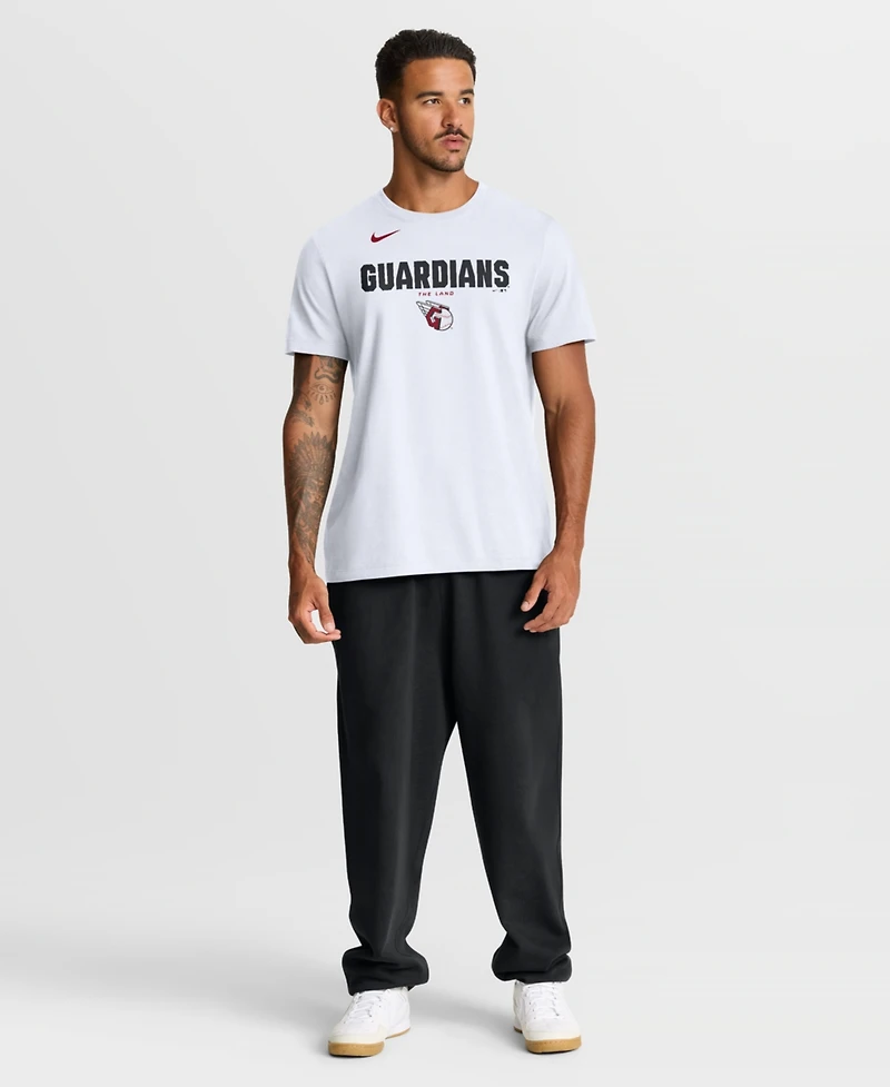 Nike Men's White Cleveland Guardians Bold Team Name T-Shirt