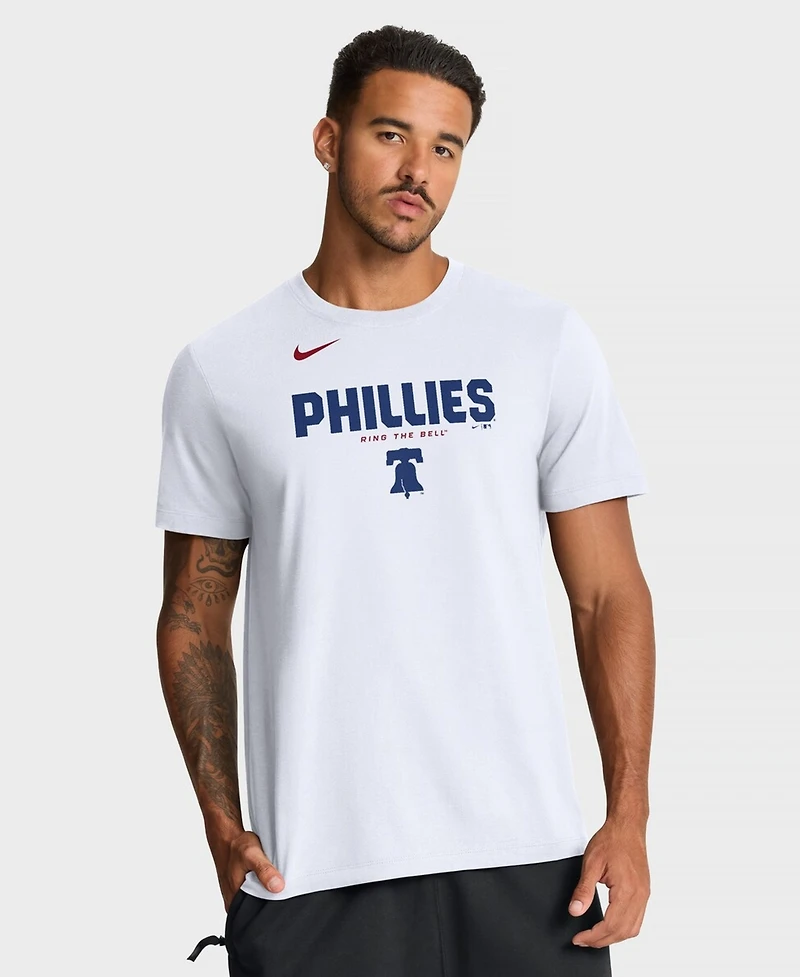 Nike Men's White Philadelphia Phillies Bold Team Name T-Shirt