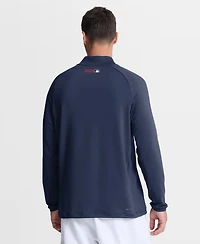 Nike Men's Navy Boston Red Sox Authentic Collection Dri-fit Raglan Half-Zip Pullover