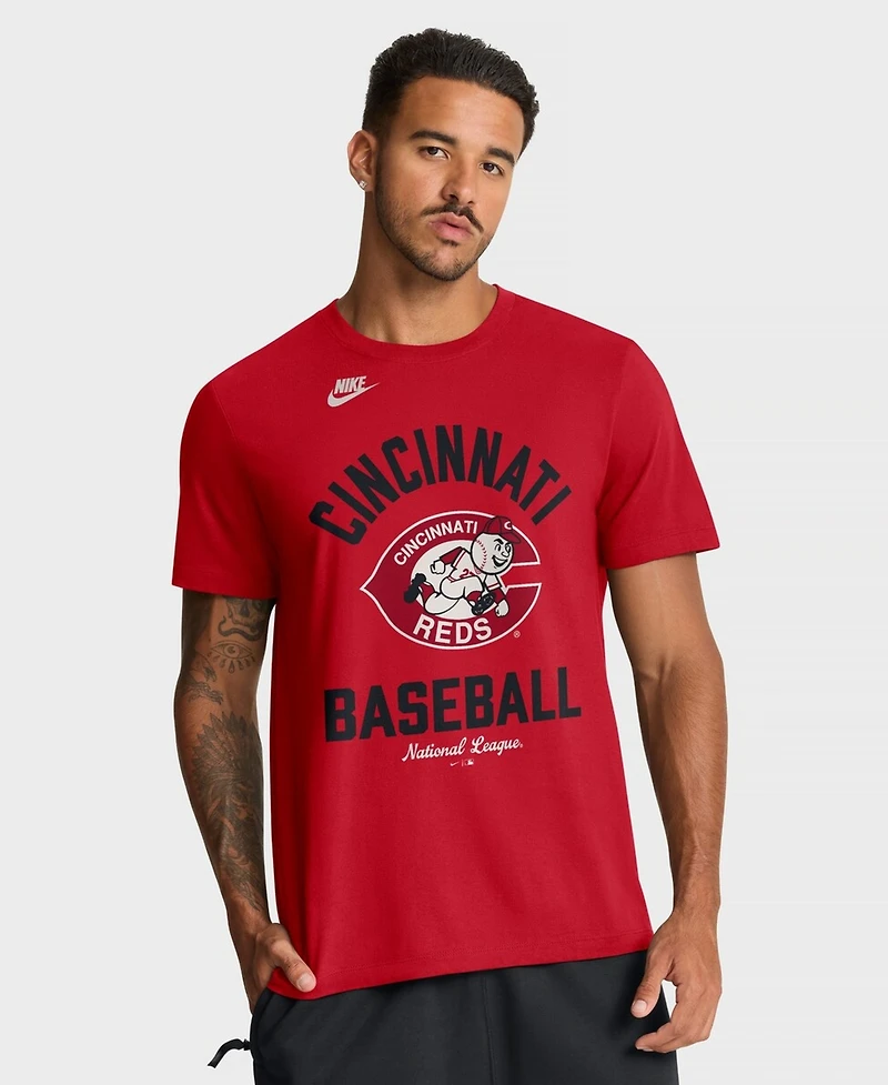 Nike Men's Red Cincinnati Reds Cooperstown Collection T-Shirt