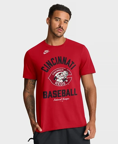 Nike Men's Red Cincinnati Reds Cooperstown Collection T-Shirt