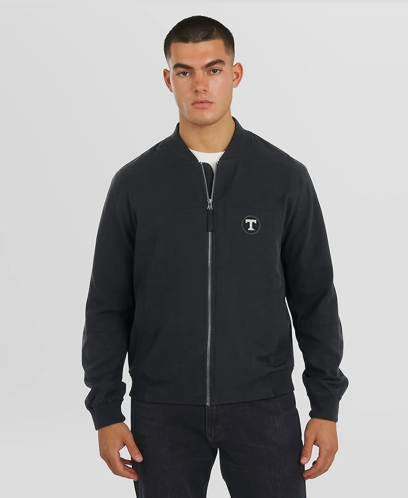J. Palmer Men's Black Tennessee Volunteers Lightweight Cover-4 Tri-Blend Full-Zip Jacket