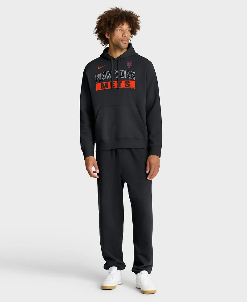 Nike Men's Black New York Mets Primetime Club Hoodie