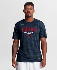 Nike Men's Navy Minnesota Twins Authentic Collection Velocity Dri-fit T-Shirt