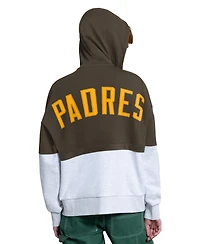 Starter Women's Brown/Heather Gray San Diego Padres Wishbone Full-Zip Hoodie