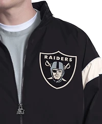 Starter Men's Black Las Vegas Raiders The Gust Full-Zip Hoodie