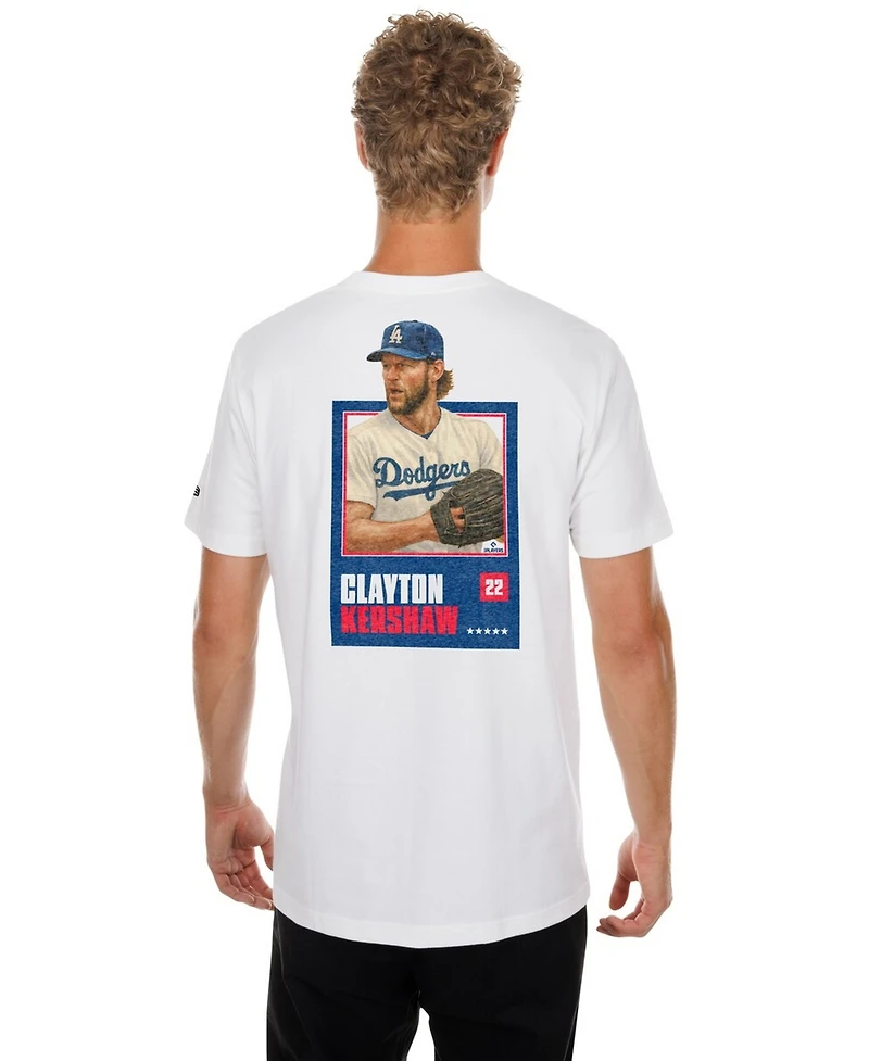 New Era Men's Clayton Kershaw White Los Angeles Dodgers Thank You Kersh T-Shirt
