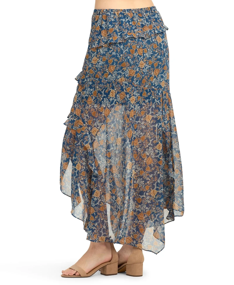 Bcx Women's Printed A-Line Skirt
