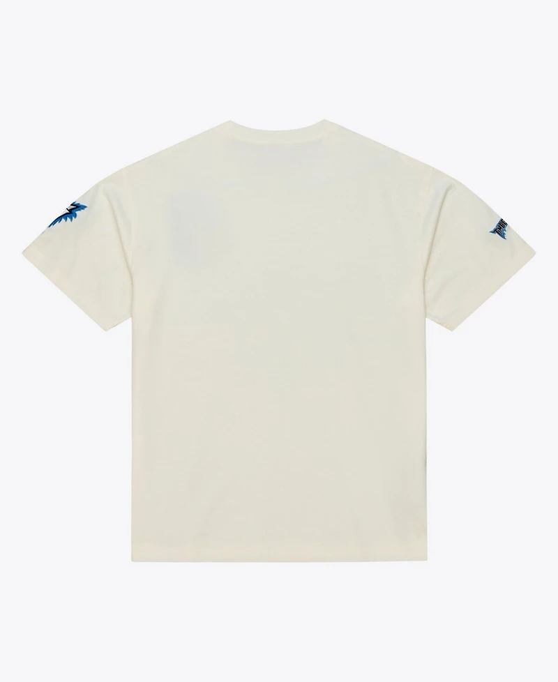 Mitchell & Ness Men's Cream Minnesota Timberwolves Hardwood Classics Chainstitch Premium T-Shirt