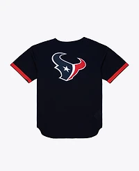 Mitchell & Ness Men's Navy Houston Texans Head Coach Mesh Full-Button Fashion Jersey
