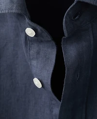 Mango Men's Linen Relaxed Fit Shirt