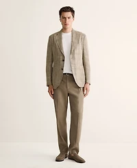 Mango Men's Regular-Fit Pleated Pants
