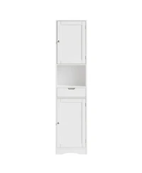 Midola 67" Tall Bathroom Cabinet with 2 Doors and 1 Drawer, Narrow Bathroom Storage Cabinets with Adjustable Shelves, Bathroom Floor Organizer