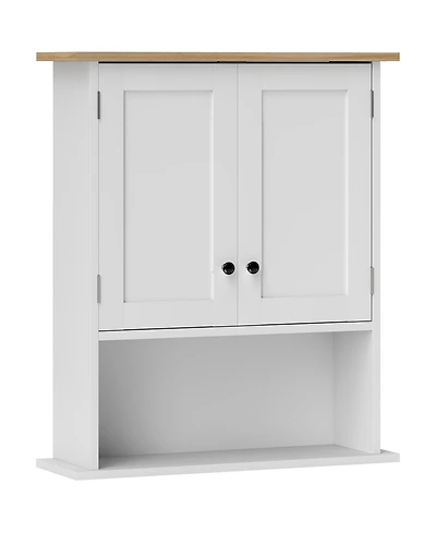 Busdays Wall Mounted Bathroom Cabinet Modern with 2 Doors and Adjustable Shelf