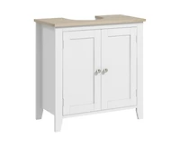 Busdays Pedestal Sink Storage Cabinet Under Sink Cabinet with U Shape and Adjustable Internal Shelf