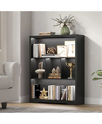 Vlsrka 31.5 Inch Wide Cube Bookcase with Tri-Color Sensor Light