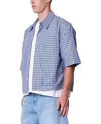 mnml Men's Crispy Poplin Over Button Up Shirt