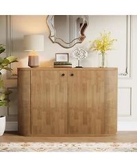 Tribesigns 47.24 Inch Sideboard Cabinet Buffet Storage Cabinet with 2 Doors, Modern Kitchen Buffet Cabinet