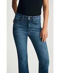 Mavi Jeans Women's Anika Mid Rise Cropped Flare